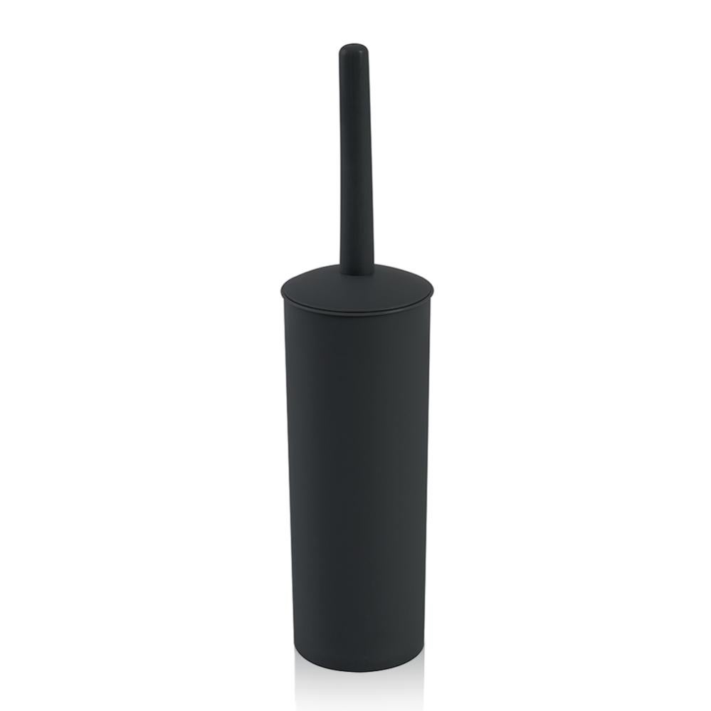 Scopino WC In Silicone Con Portascopino Inox – Testina Liscia Igienica, Coperchio Anti-Schizzi | Facile Da Pulire E Resistente