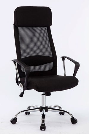 Vinsetto Silla de Oficina Ergonómica Silla Escritorio Giratoria con Altura  Ajustable Reposacabezas Soporte Lumbar Regulables y Respaldo Transpirable  63,5x64,5x113-122 cm Negro en