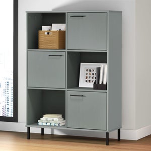 Onlywood Libreria Scaffale in Legno - 80 x 30 x 182 h cm - Antracite -  Onlywood