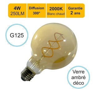 Ampoule LED 4W - E27- vintage - ambré - ST64 Edison - Master