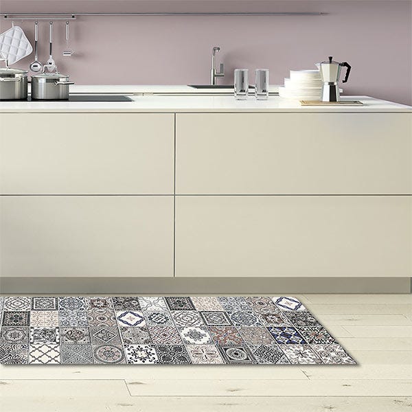 Tapis de sol de cuisine pour sol de cuisine pour évier, tapis de sol de  cuisine en PVC