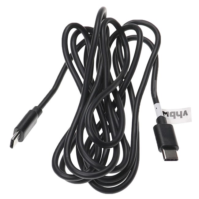 Vhbw Câble USB C de charge pour ordinateur portable, tablette, smartphone,  et autres - Câble USB C, 50 cm, 3,0 A, 60 W, noir