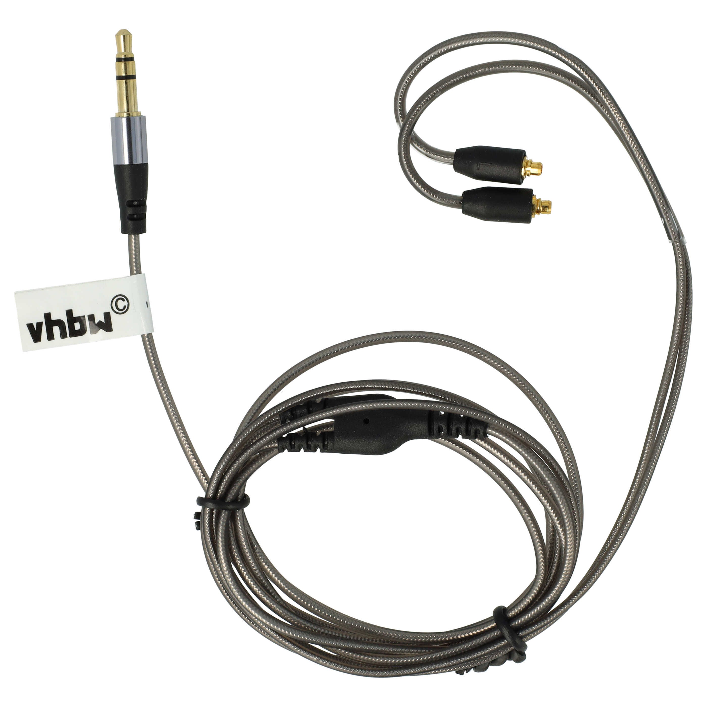 Vhbw Câble audio AUX compatible avec Audiosense T100, TK200 casque - Avec prise  jack 3,5 mm, 120 cm, gris