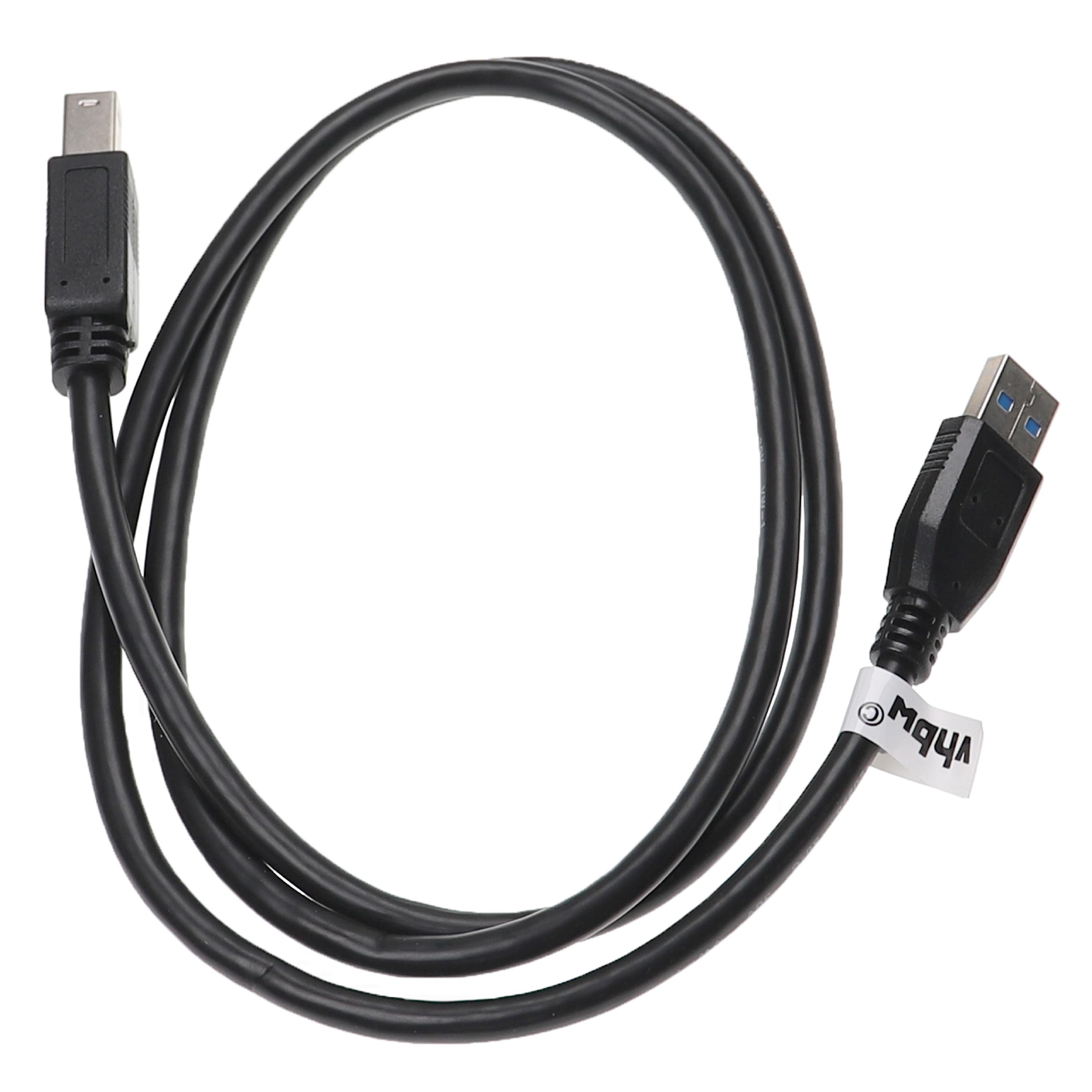 Vhbw Câble USB 3.0 A vers USB 3.0 B pour disque dur, imprimante