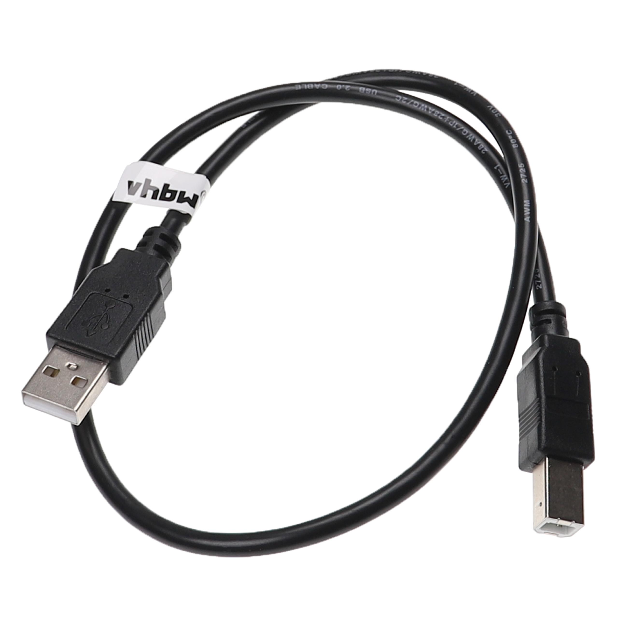 Vhbw Câble USB C vers USB B pour imprimante, scanner - Adaptateur 1,5 m,  noir