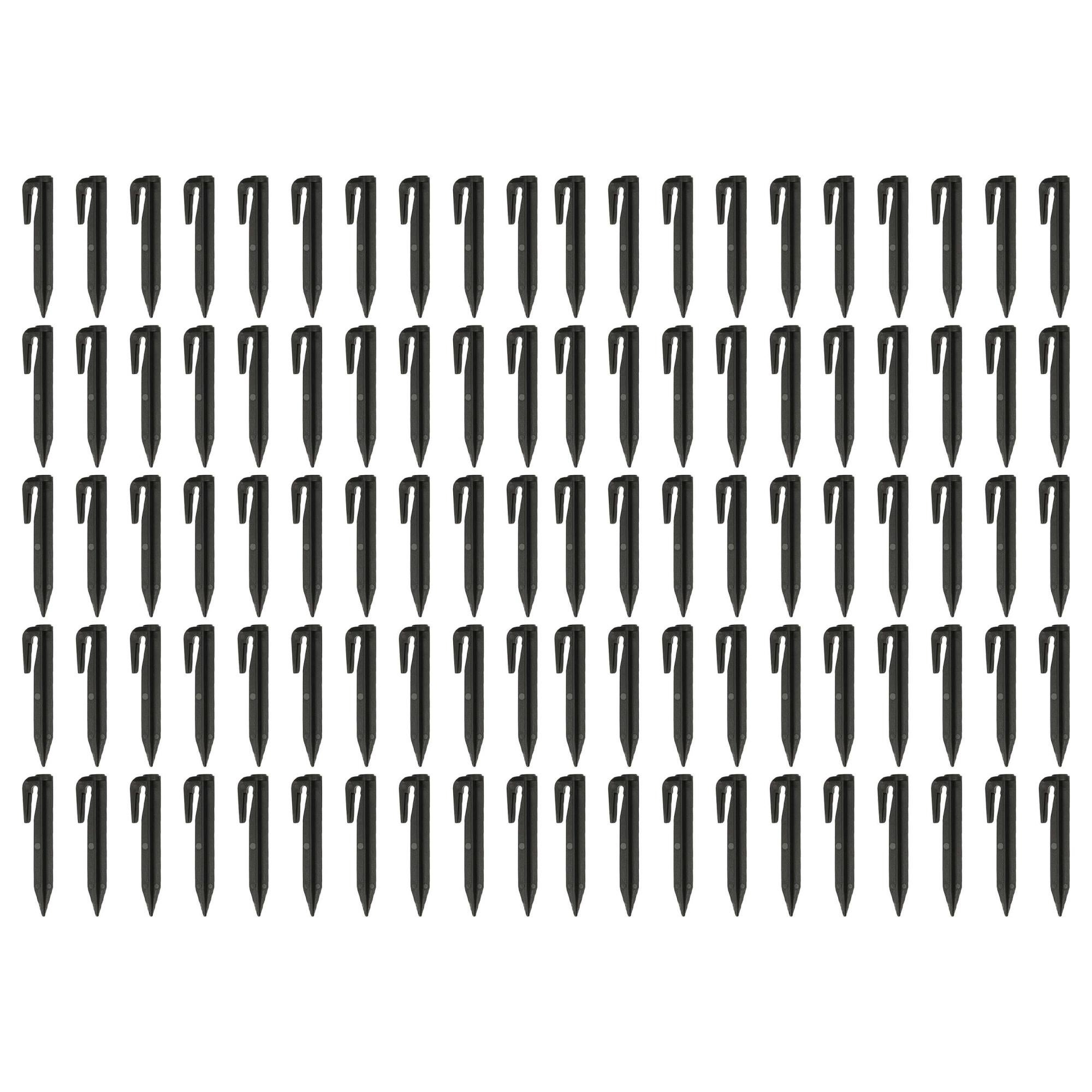 10 Picchetti Da Tenda In Alluminio 17,8 Cm Con Corde Riflettenti – Kit Di Pioli Leggeri Per Campeggio, Amaca Ed Escursionismo, Rossi Con Borsa Da Trasporto - 2