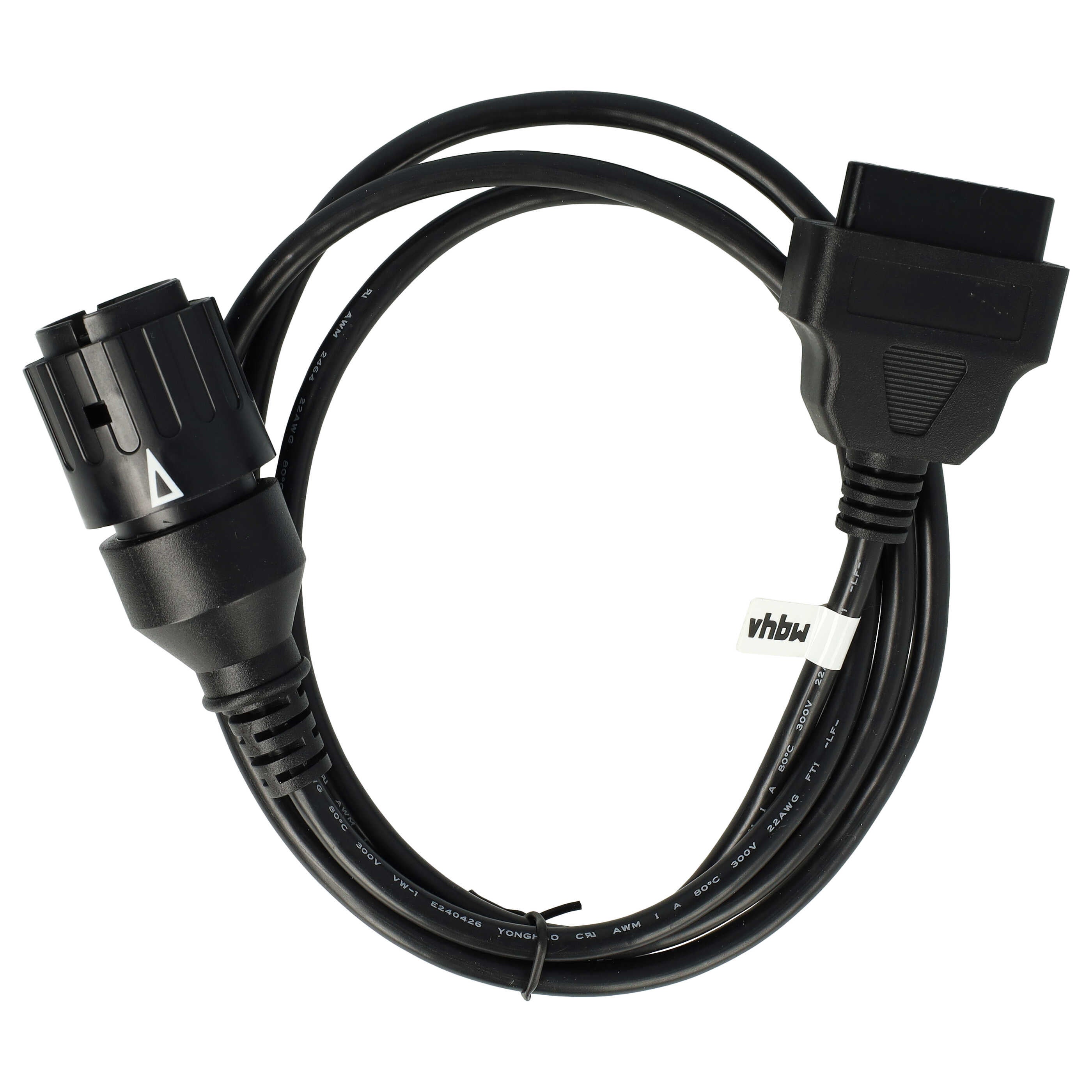 Vhbw Adaptateur 10 Pin vers OBD2 16Pin compatible avec BMW C 600