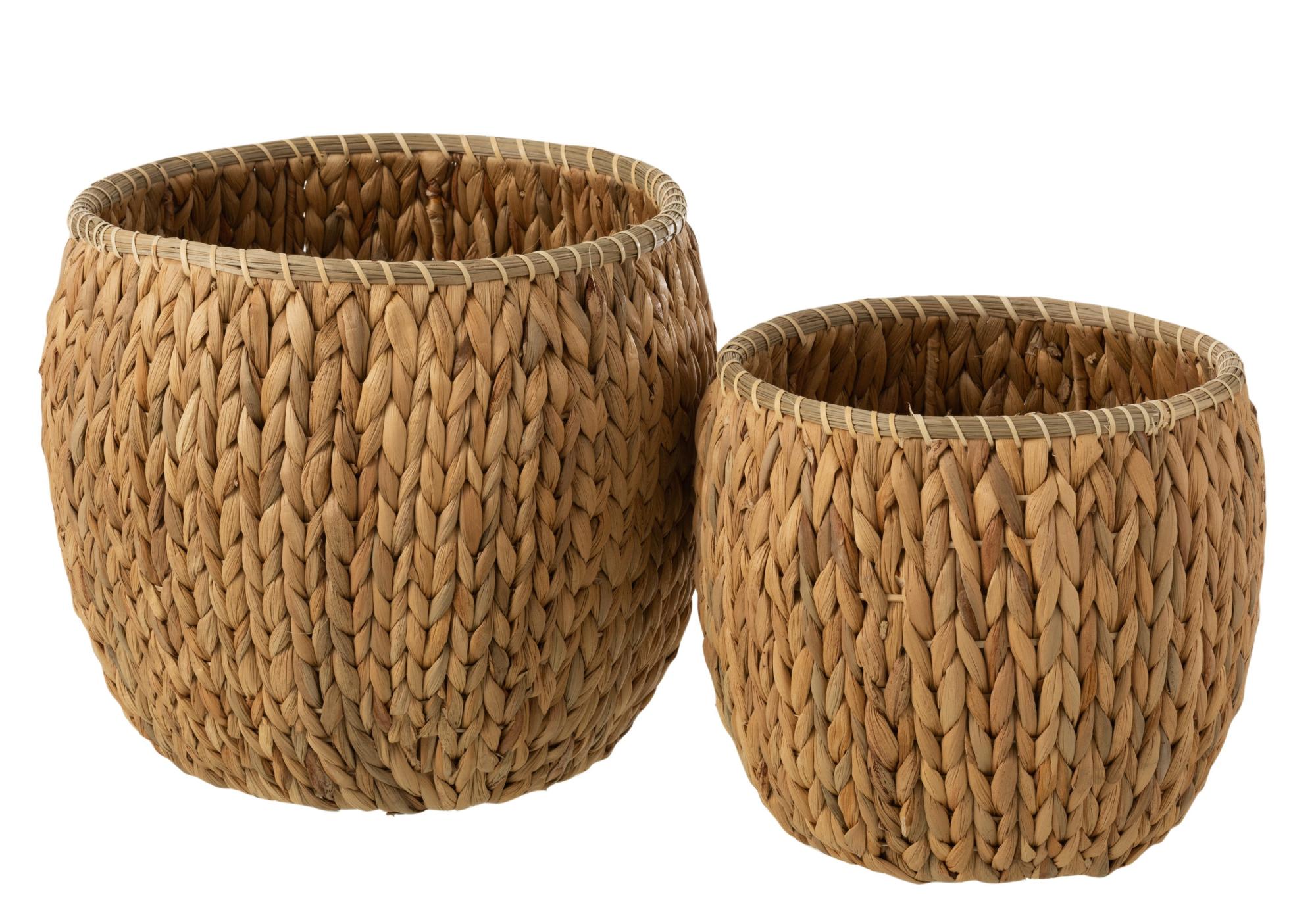 Set de 2 pots à fleurs jacinthe d