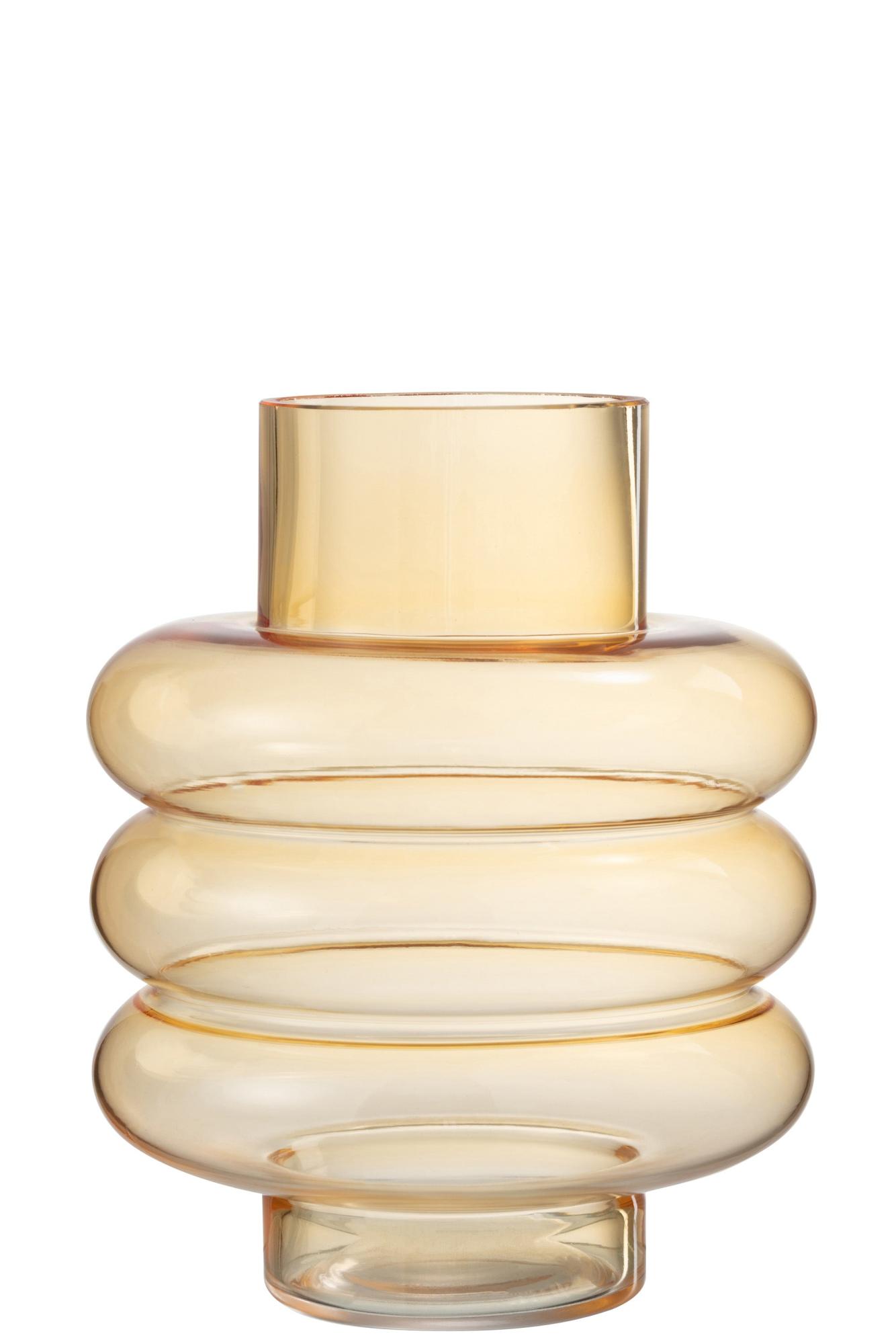 Vase lima verre ocre h. 22 cm Leroy Merlin