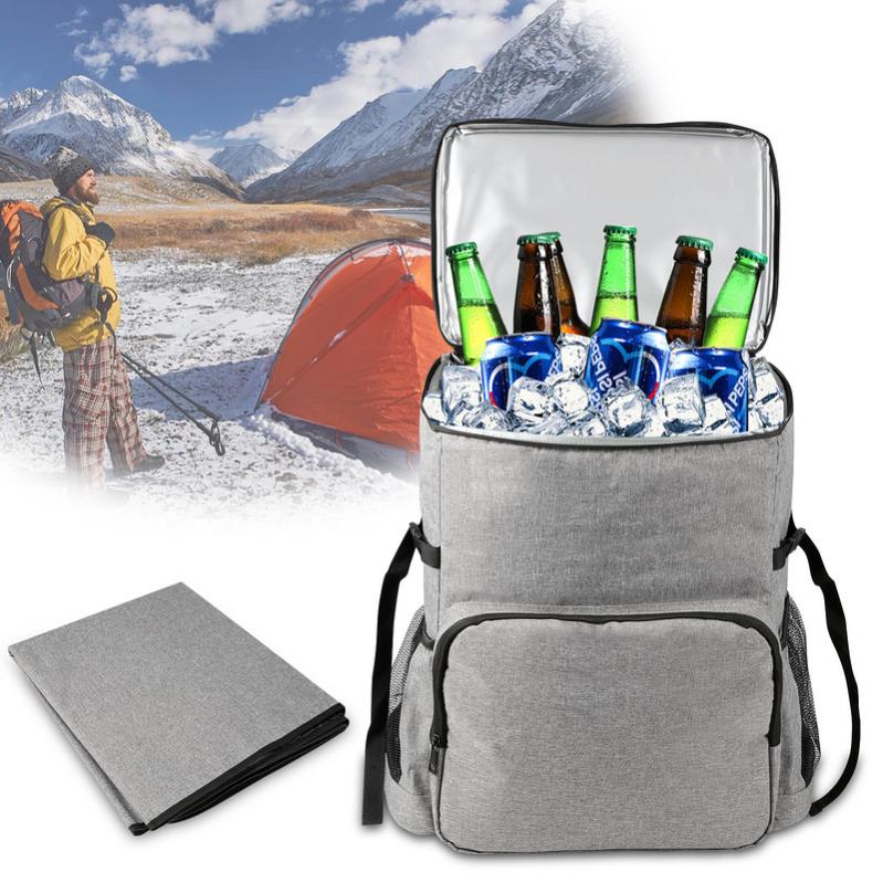Sac de Pique-Nique, Sac à Dos Isotherme à Glacière Cooler Backpack Bag, Sac  Isotherme Portable pour Déjeuner Plage Pique-Nique