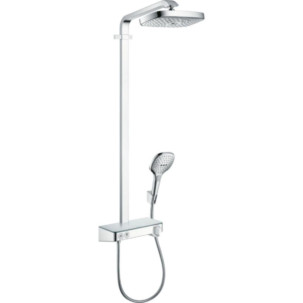 Colonne douche HANSGROHE Raindance Select E EcoSmart chromé, tablette d