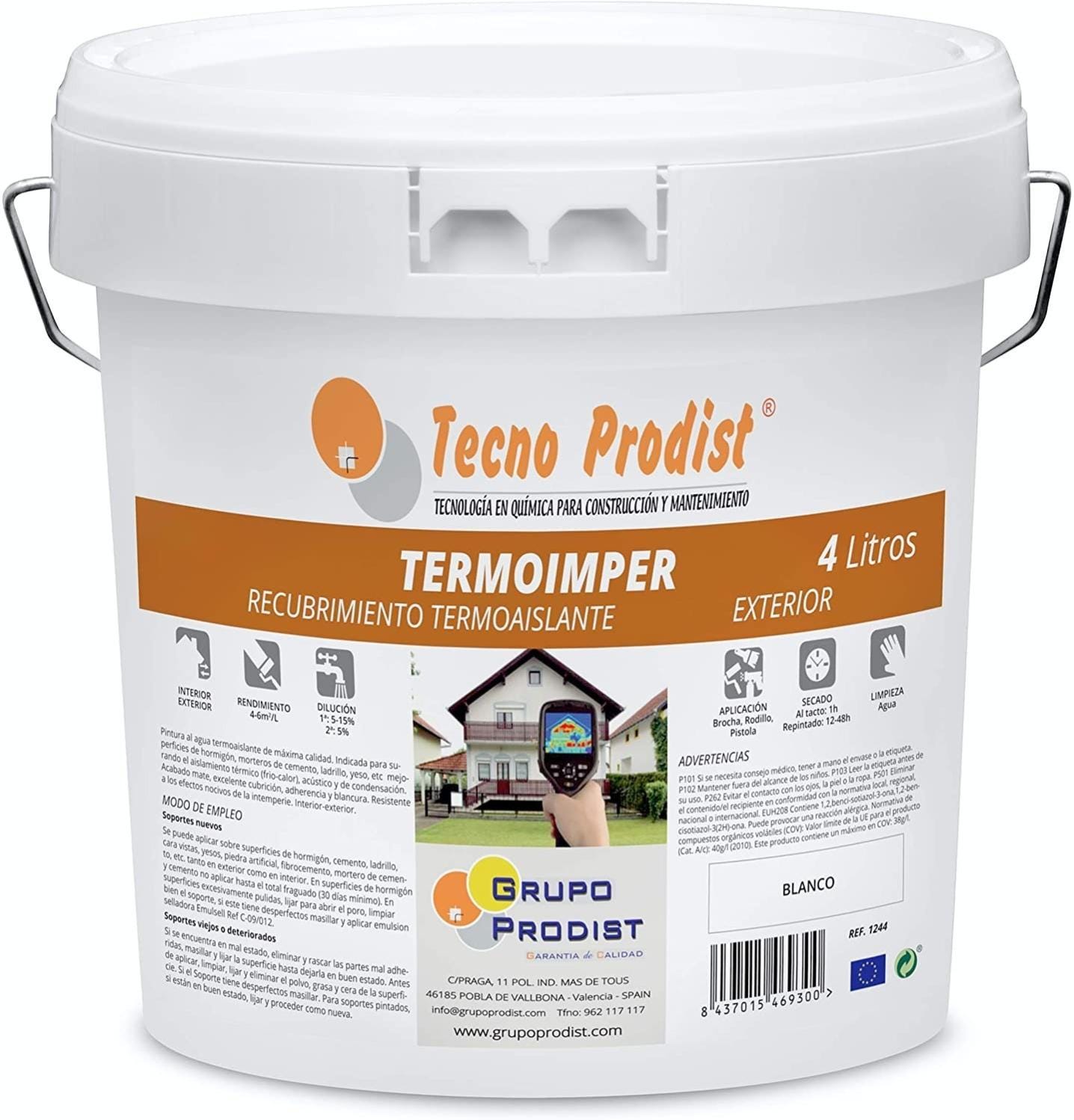 TERMOIMPER De Tecno Prodist Pintura Al Agua Aislante T rmico Exterior termoimper-de-tecno-prodist-pintura-al-agua-aislante-t-rmico-exterior