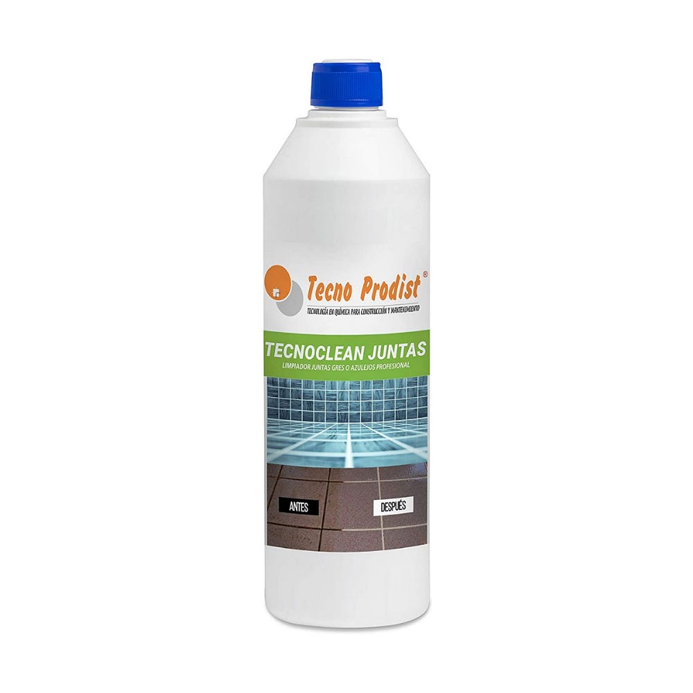 TECNOCLEAN JUNTAS di Tecno Prodist - Detergente professionale per fughe di  piastrelle, pavimentazioni, piastrelle di bagni - Trasparente - 1 Litro
