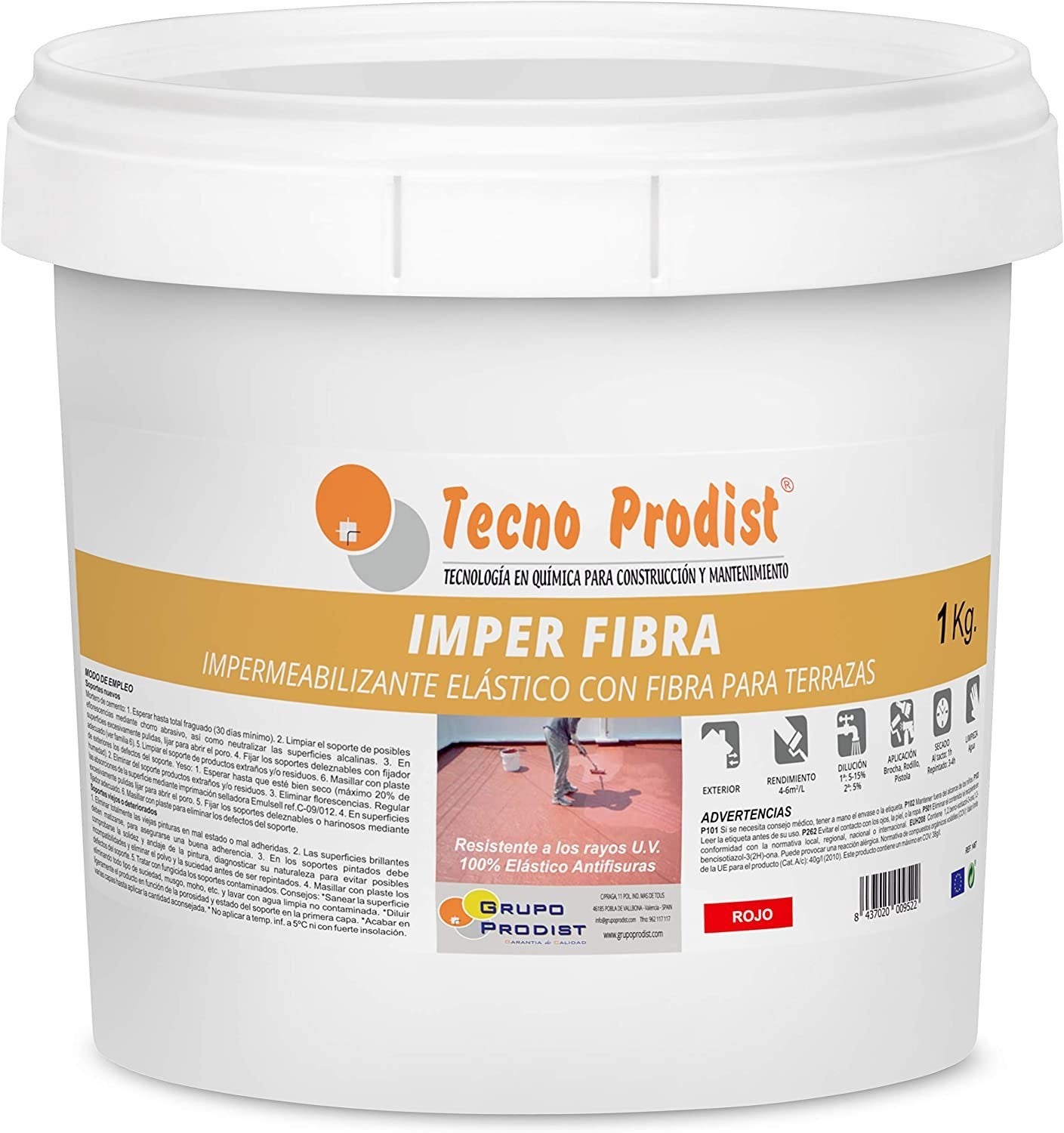 IMPER FIBRE De Tecno Prodist - Peinture De Terrasse Imperméabilisante ...