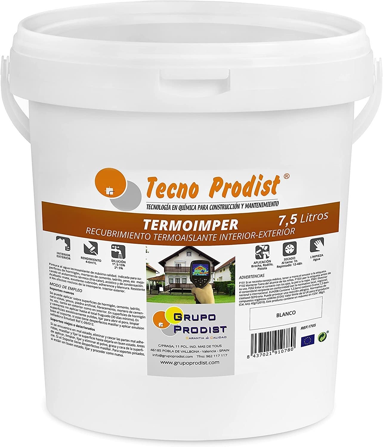 TERMOIMPER By Tecno Prodist - Peinture à L'Eau Isolante Thermique ...