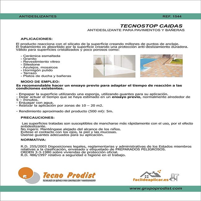 Antideslizante para Bañera / Ducha (100ml.), Productos para mayores