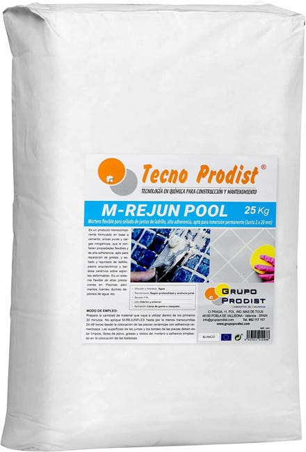 M-REJUN POOL di Tecno Prodist - Malta flessibile, sigillatura di giunti ...