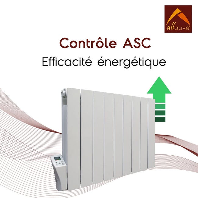 Radiateur électrique 1800W - Inertie fluide - Fonction ASC