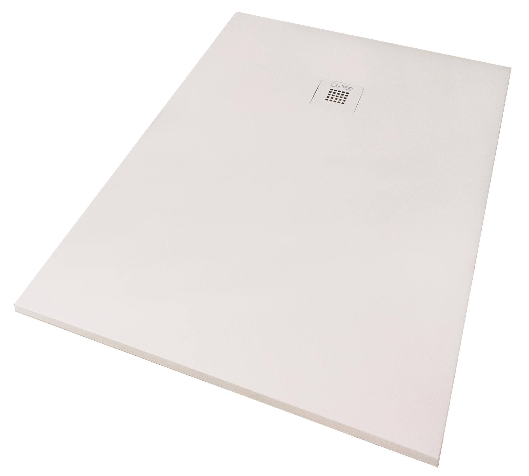 PLATO DE DUCHA RESINA RECTANGULAR BLANCO 80X120X3CM