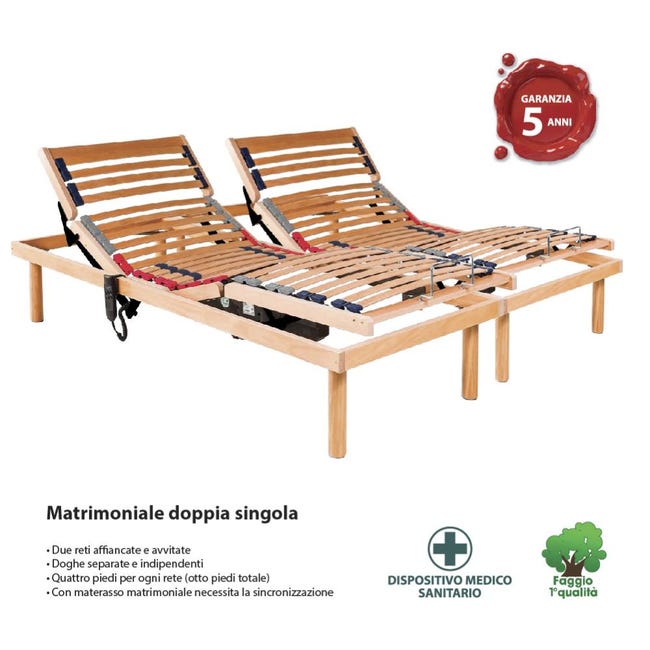 Memoryline Rete elettrica motorizzata Luxury Line con doppio