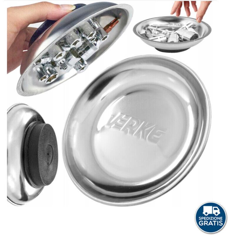 Vaschetta Magnetica Porta Minuterie Tonda 80 Mm | Piattino Per Viti E Bulloni Con Base Magnetica - Foto 10