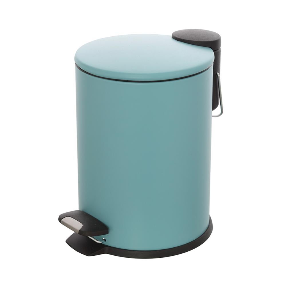 axentia Pattumiera a Pedale in Acciaio Inox di 5 Litri per Bagno e Cucina con Coperchio