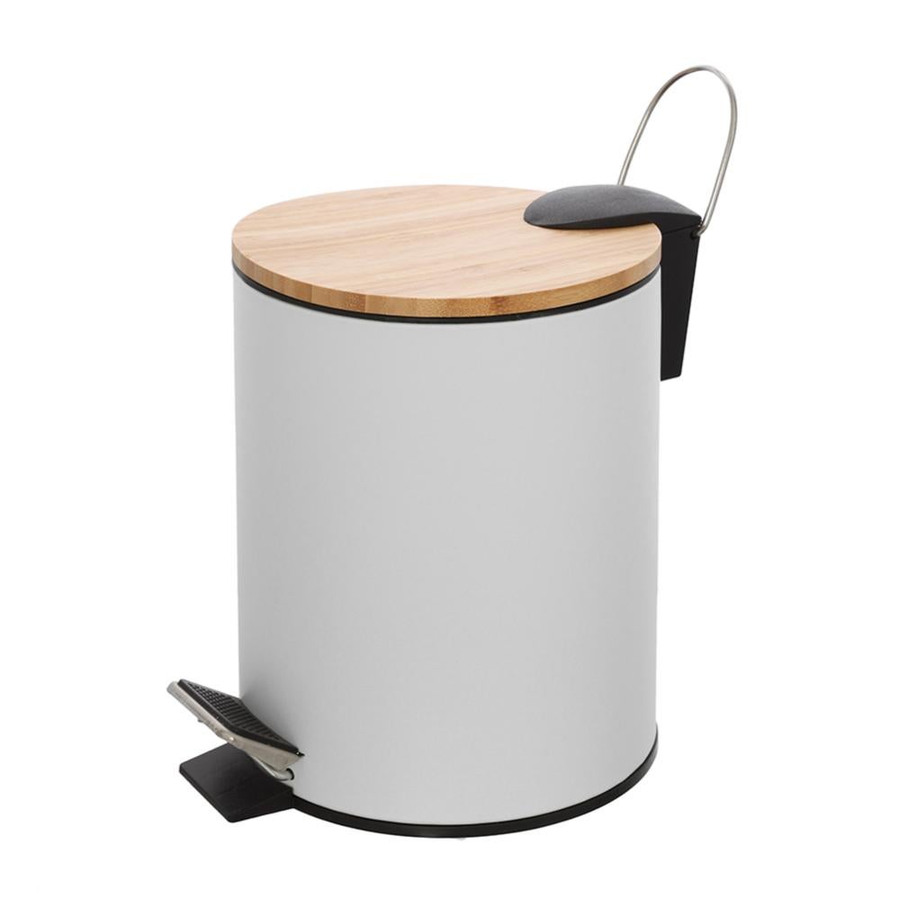 Pattumiera Bagno A Pedale 7L Nera - Antiodore, Chiusura Silenziosa, 31x19x28cm - Foto 4