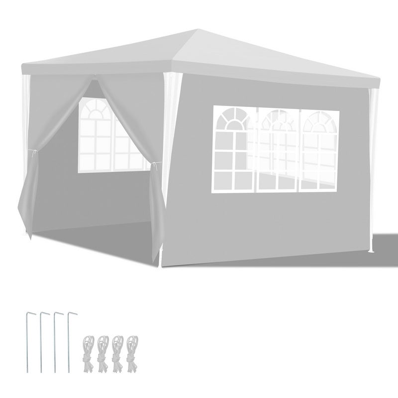 Hengda Tente Pavillon Tente de réception Construction en acier Résistant à  la corrosion 3x3m Blanc