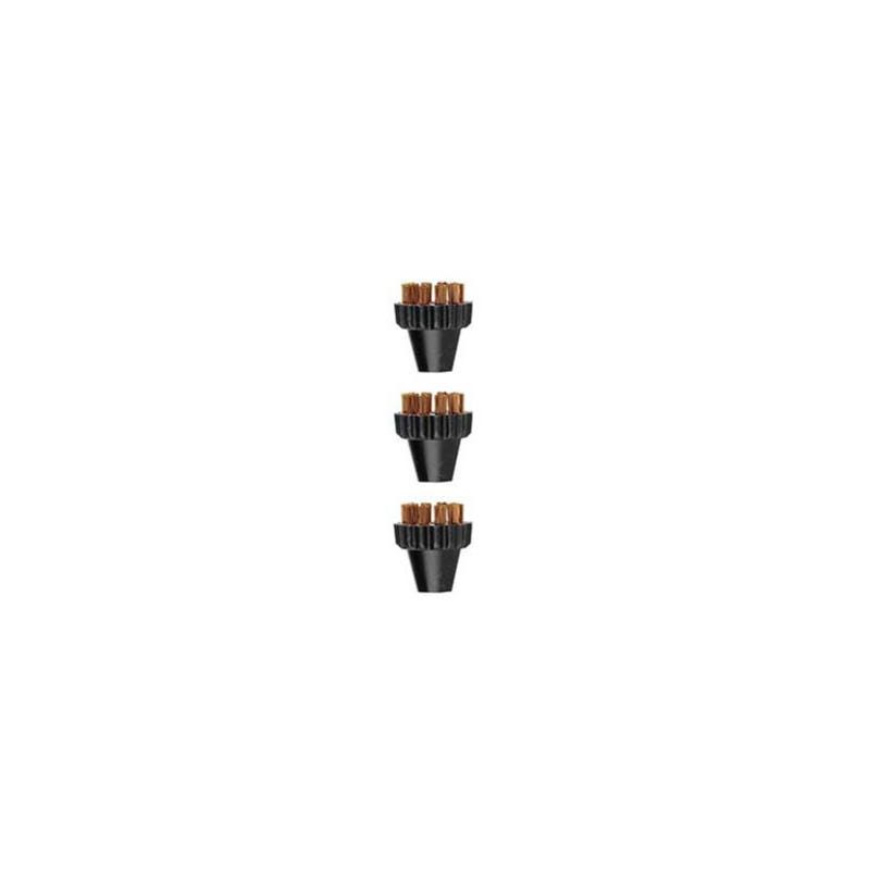 Spazzolini Polti PAEU0297 - Set 3 Pezzi, Setole Ottone, Per Pulizia Angoli, Compatibili Vaporetto - Foto 2