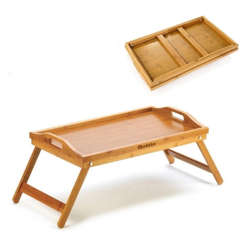 Bandeja de cama plegable quttin bambú (50 x 30 cm) 8433774680888 s2201959 quttin