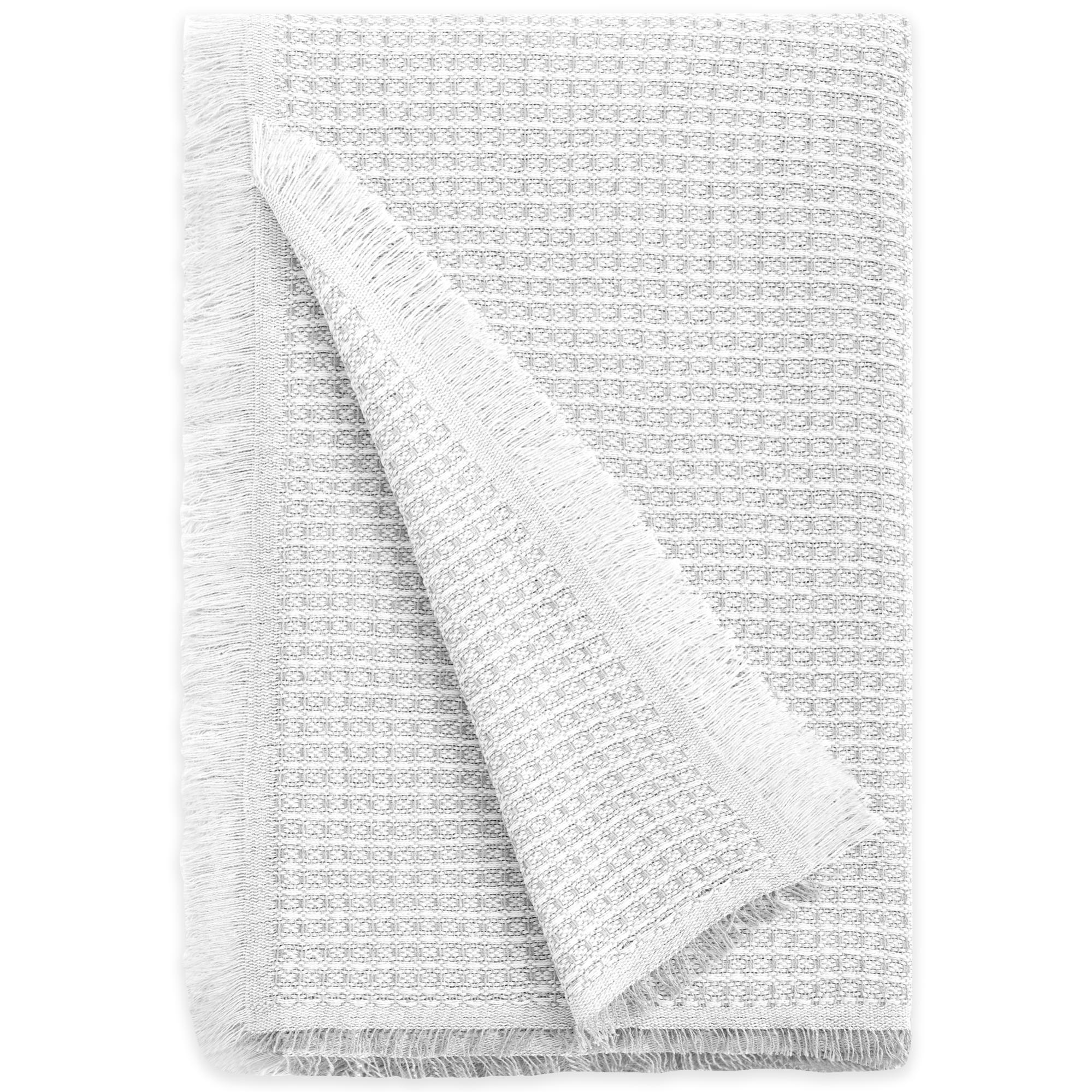Plaid multiusos modelo nido abeja 230x260 cm gris claro