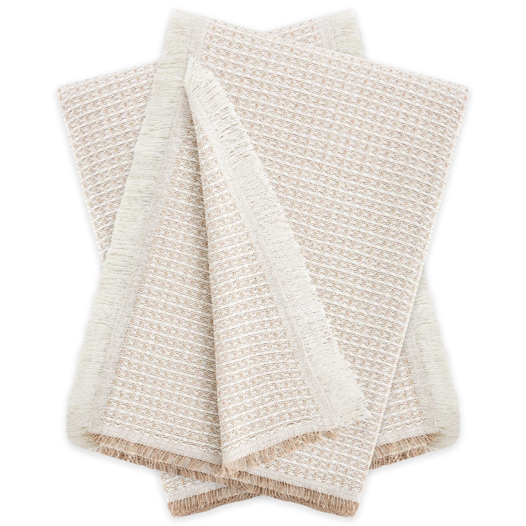 Pack 2 unidades plaid multiusos modelo nido abeja 230x260 cm beige