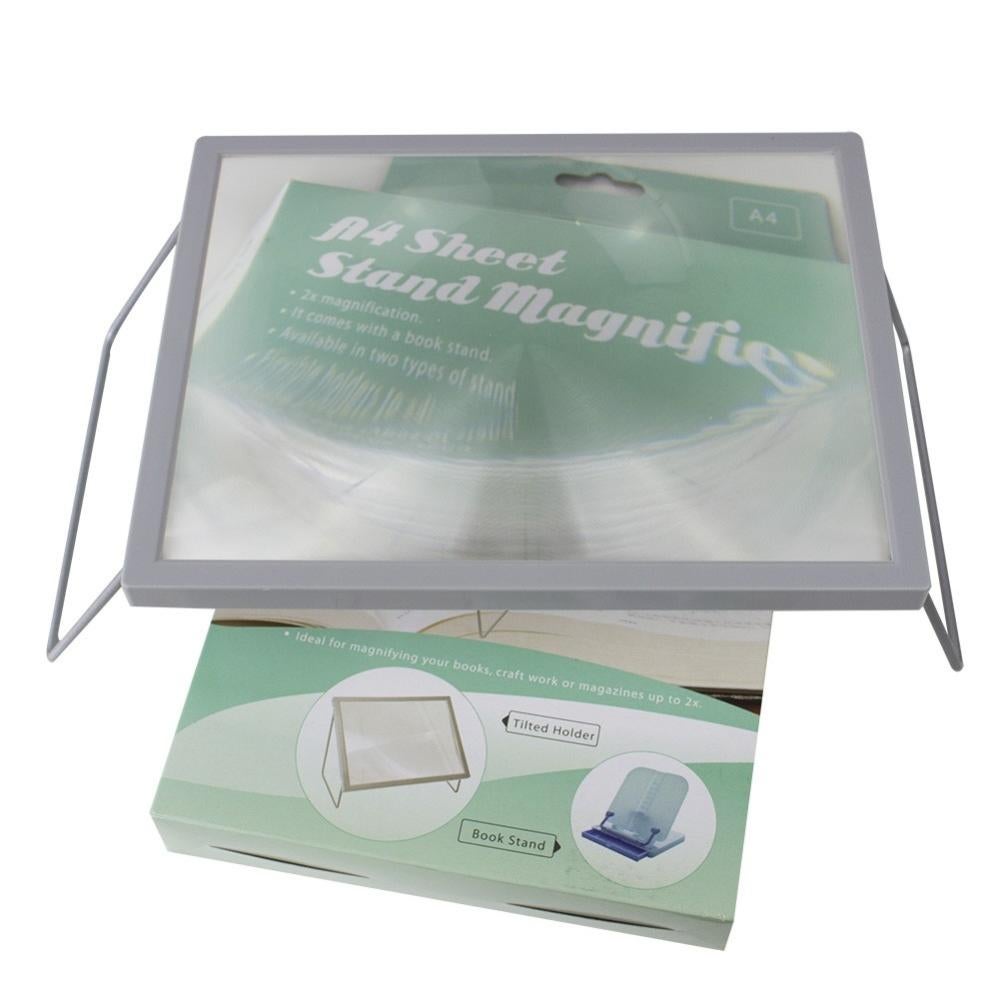 Lente D'ingrandimento Da Tavolo Con Luce LED - Ingrandimento 10x (130 Mm) E 20x (25 Mm), Vetro Ottico, Per Lettura, Anziani, Hobby