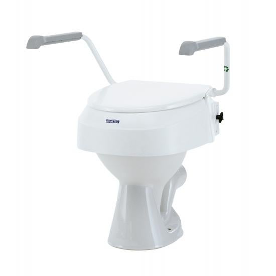 Elevador WC, Con tapa, 14 cm, Regulable, Blanco, Titán