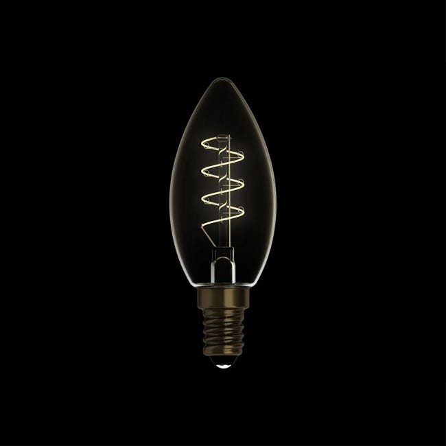 C01 - Lampadina LED C35 dorata filamento a spirale