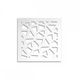 DECOR - Pannello in PVC traforato - spessore 10mm Bianco - 48x48 cm