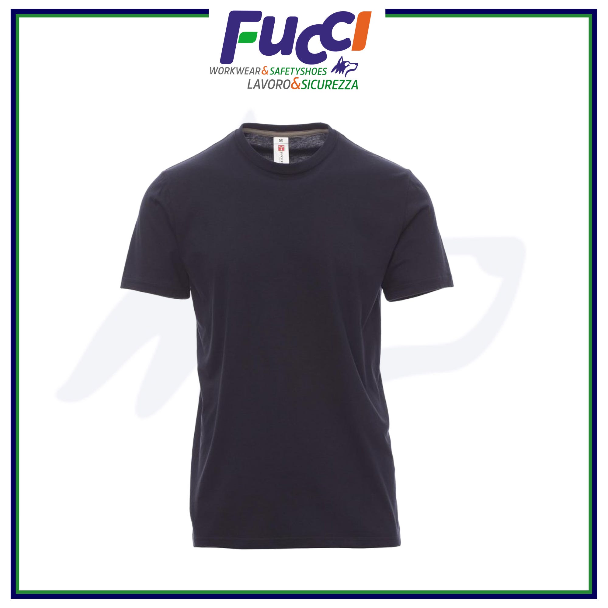 T SHIRT UOMO DA LAVORO MANICA CORTA PAYPER MAGLIETTE 100 Cotone Blu Navy 3XL Leroy Merlin