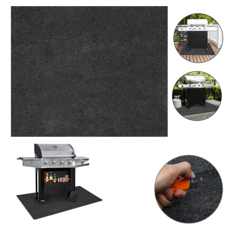 Tapis de barbecue tapis de gril tapis ignifuge sous-couche tapis de gril  étanche tapis de gril résistant à l'huile 75*120CM