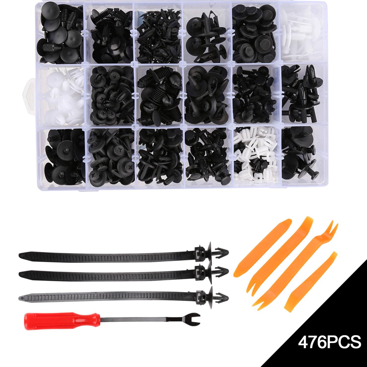 Clips De Fixation Parechocs Voiture - 50 Pièces Rivets Plastique Pour Renault, Peugeot, Citroën