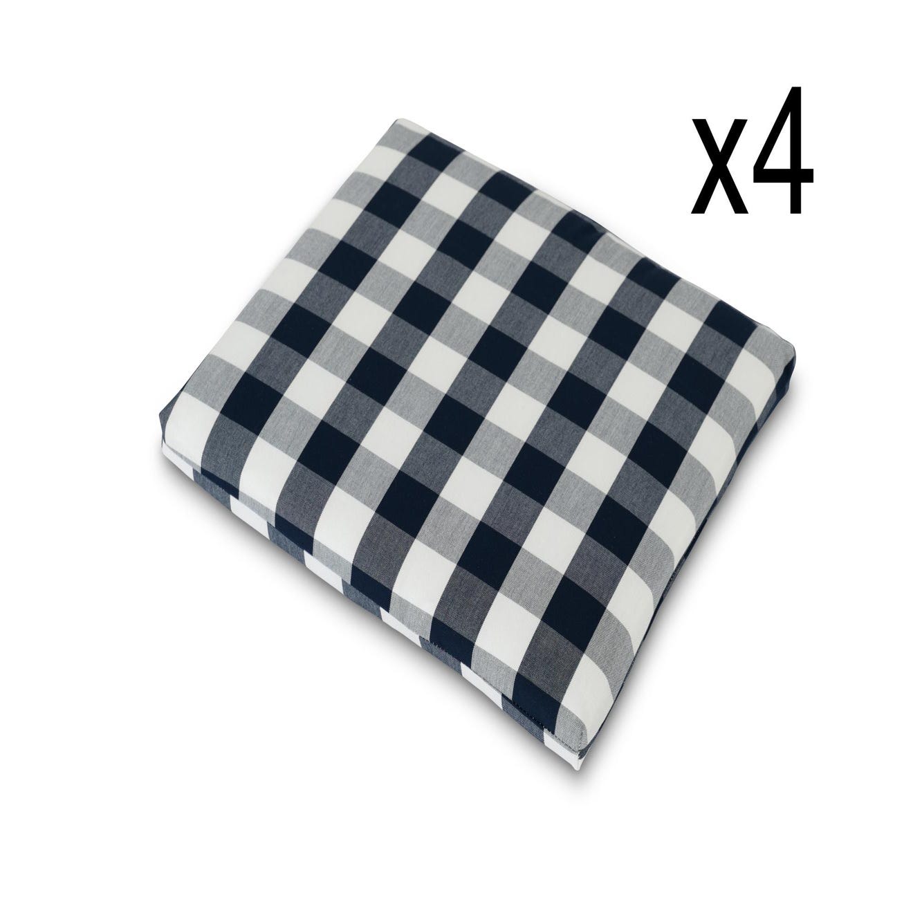 OTOSTAR Set Di 4 Cuscini Impermeabili Per Esterno - 40x18 Cm - Bianco