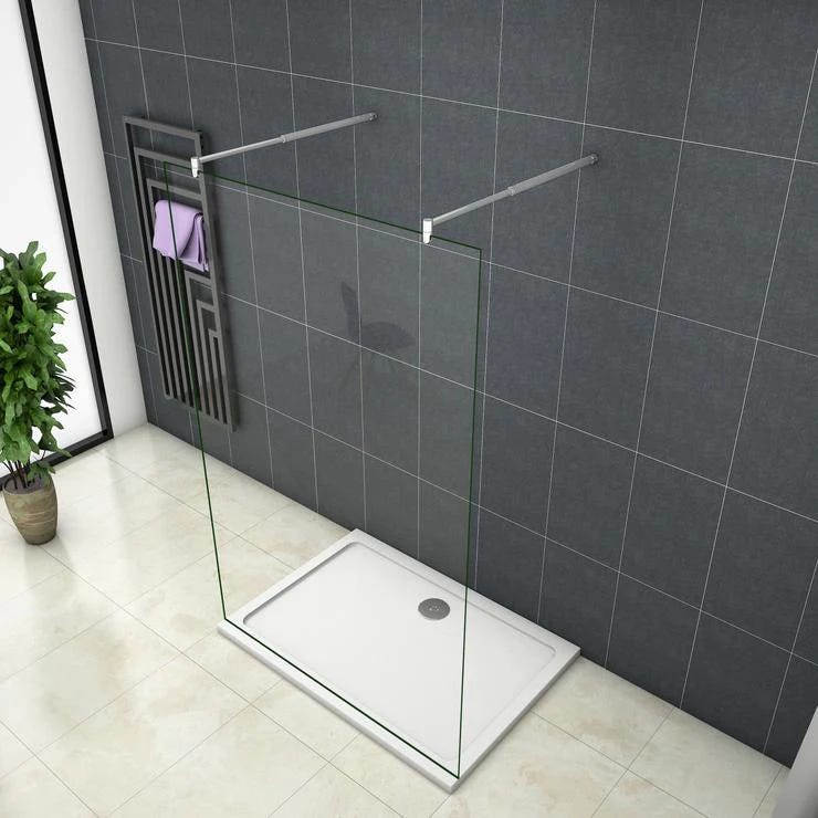 Mamparas ducha Panel Pantalla Fija + Lateral 8mm cristal templado para –  Aica Sanitarios España