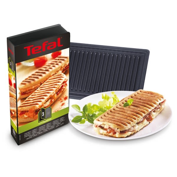 2 plaques grill panini Snack Collection XA800312