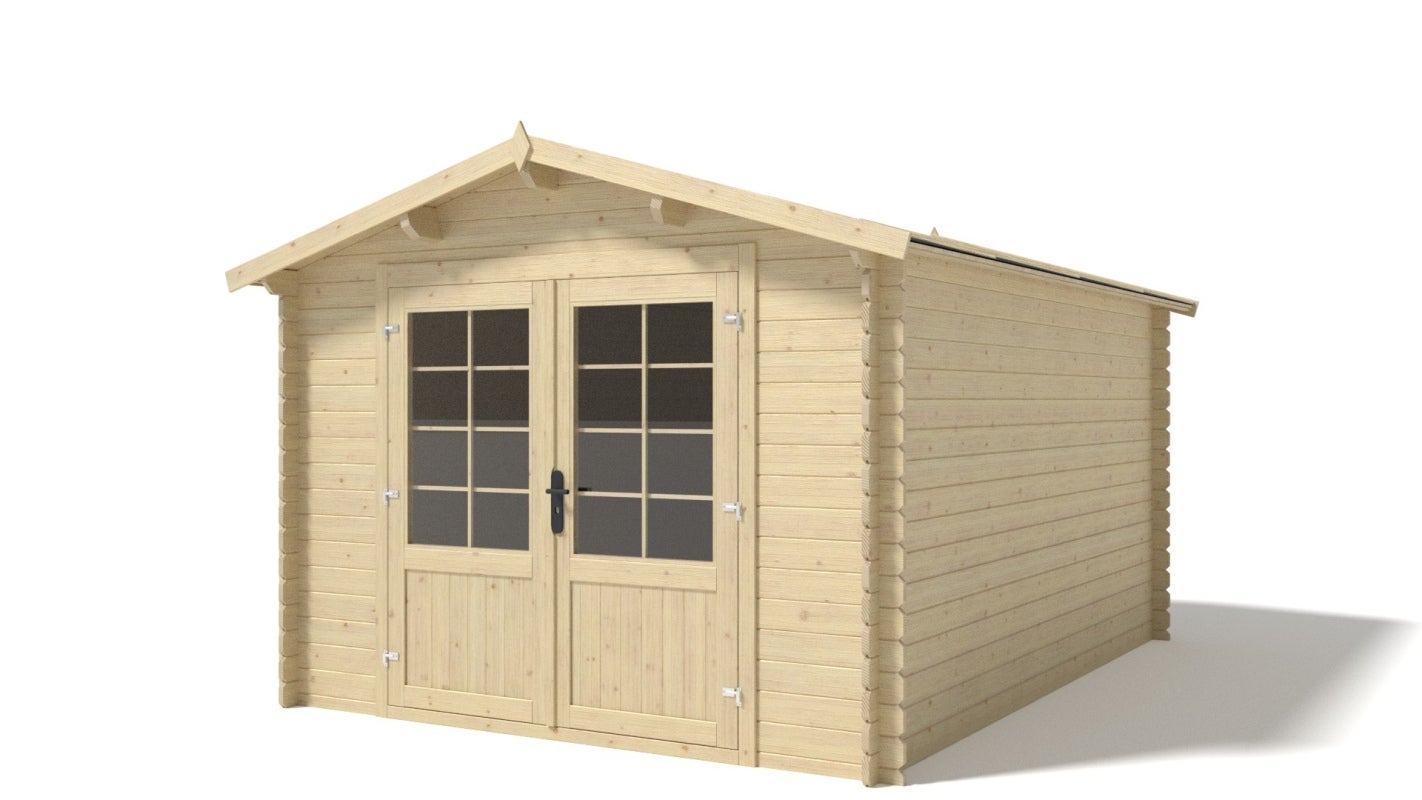 Abri De Jardin En Bois M X M Ep Mm Couleur Naturel