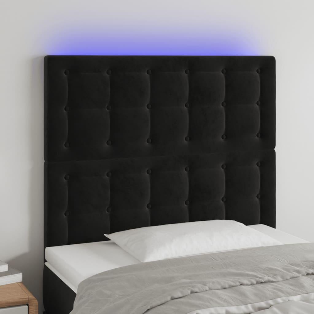 Testiera con Contenitore a LED Rovere Sonoma 160x16,5x103,5 cm