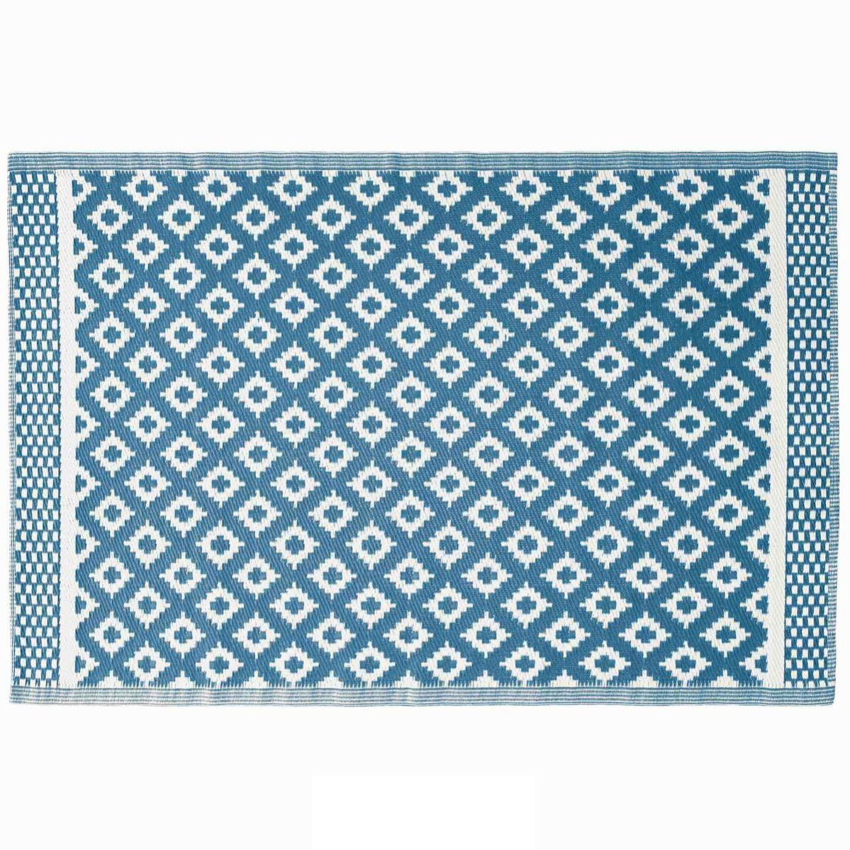 Tapis Gratte Pied Extérieur Leroy Merlin Tapis Extérieur 120x180 Cm Osaya Bleu | Leroy Merlin