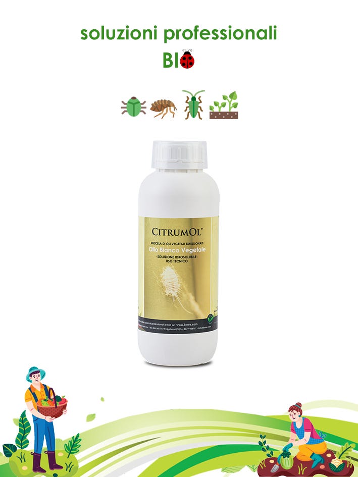 CITRUMOL olio bianco vegetale idrosolubile (afidi-cocciniglie-acari)  insetticida antiparassitario - 1Kg