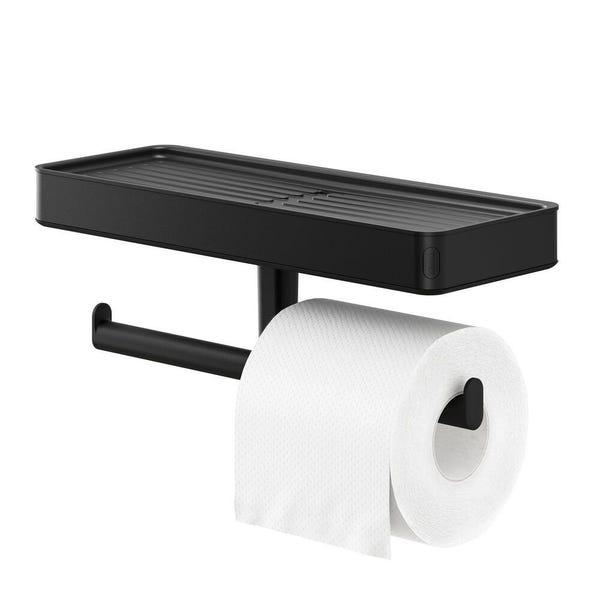 Porte Papier Toilette Mural Or Noir Derouleur Papier Toilette Avec Tablette  Porte Rouleau Papier Espace Aluminium Support Pap[H2591] - Cdiscount  Bricolage