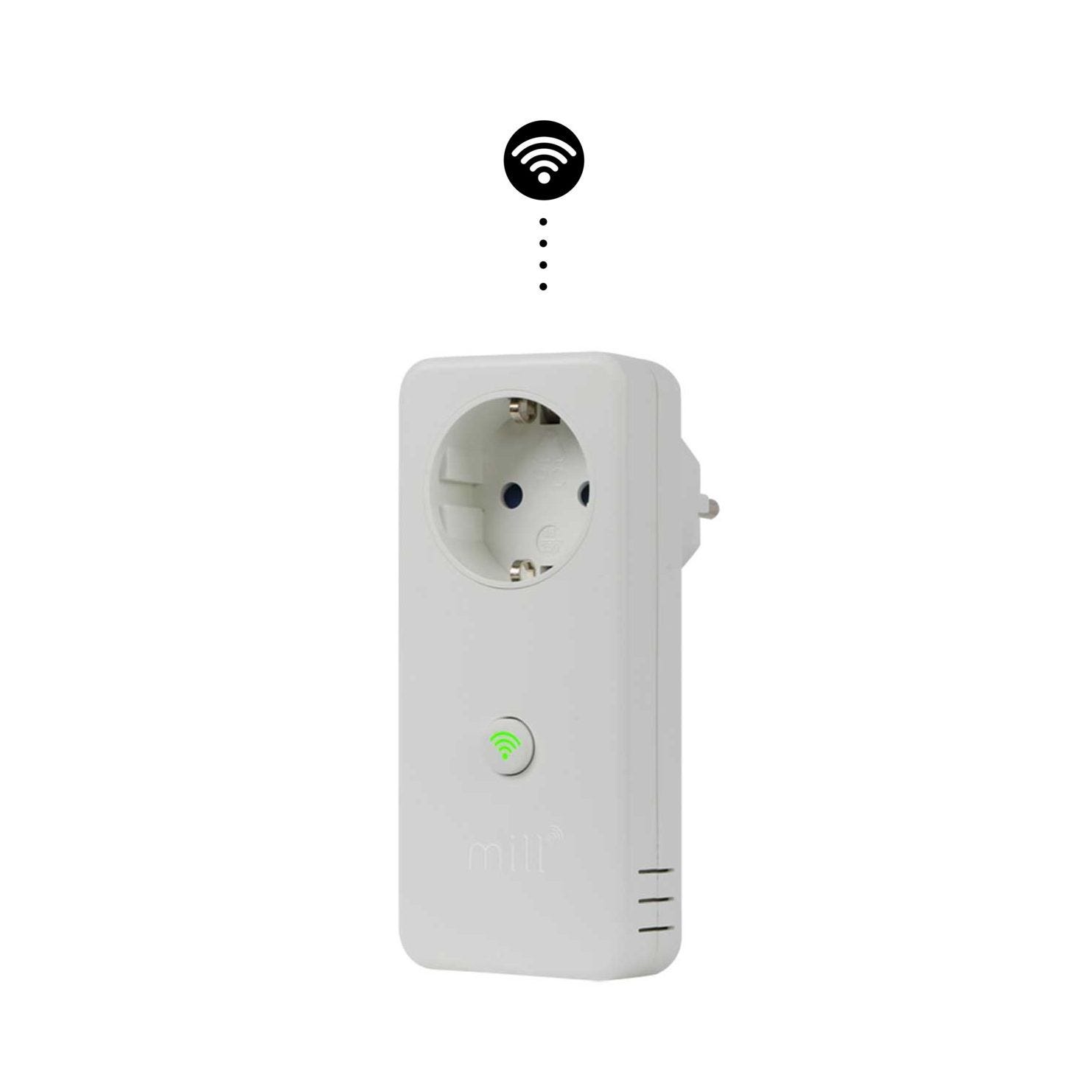 Mill Wifisocket3 Presa Wifi Con Termostato In Grado Di Comandare Il  Riscaldatore Bianco