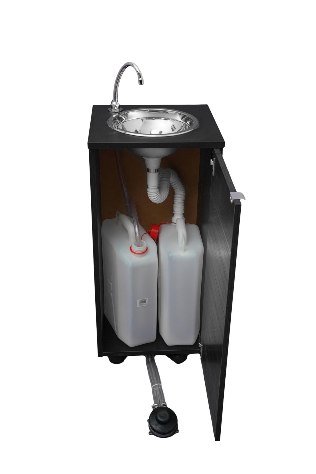 Hike Crew Lavello Da Campeggio Portatile Con Pompa A Pedale, Serbatoio Scarico 8L E Serbatoio Acqua 10L, Set Completo
