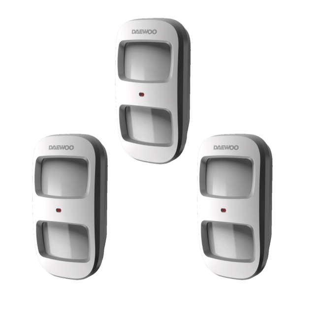 DAEWOO Pack 3 détecteurs de mouvement animaux WPS501